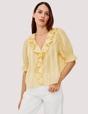 Rails bloom top - sunshine detail