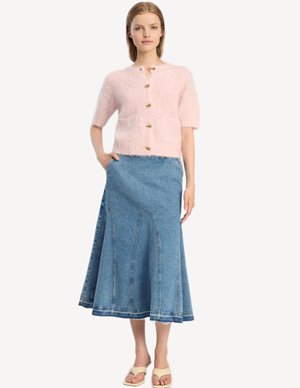 Munthe locca cardigan - rose side