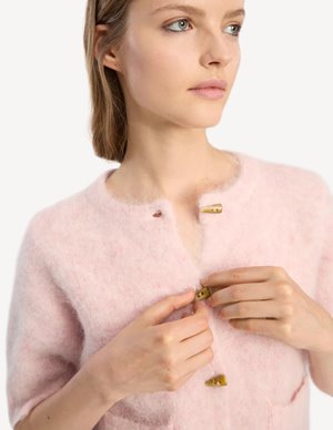 Munthe locca cardigan - rose detail