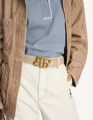 Munthe latter belt - beige back
