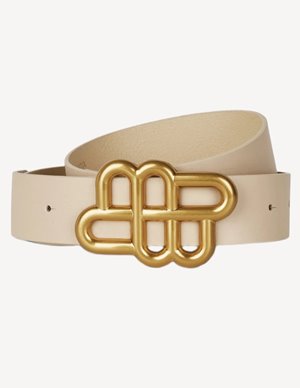 Munthe latter belt - beige side