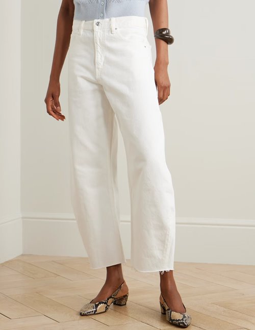 Frame Jeans The Bubble crop jean - white