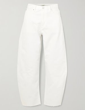 Frame Jeans the bubble crop jean - white detail