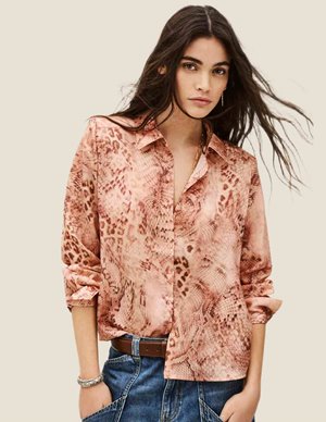 ba&sh cornelia shirt - rose
