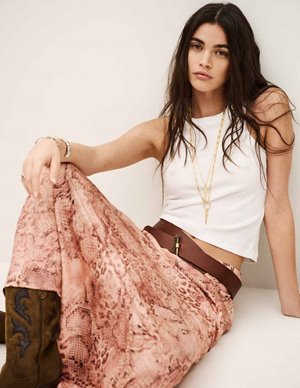 ba&sh ciria skirt - rose side
