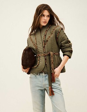 ba&sh cocoon jacket - kaki