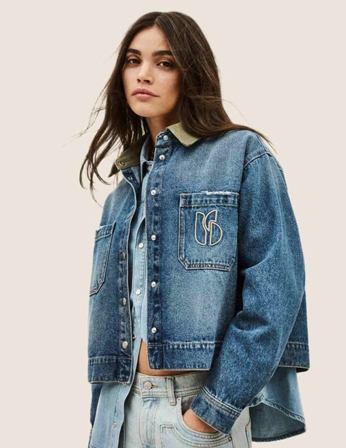 ba&sh Vigilio jacket - blue