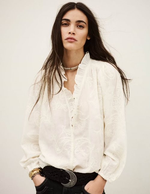 ba&sh Petty blouse - ecru