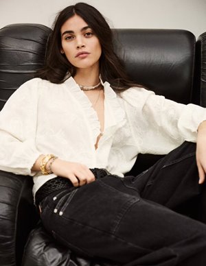 ba&sh petty blouse - ecru model
