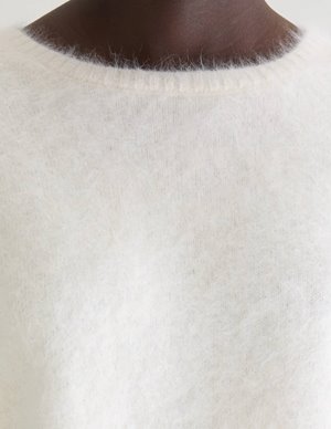 Bellerose dime jumper - ecru detail