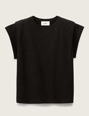 ba&sh pio tee - black back