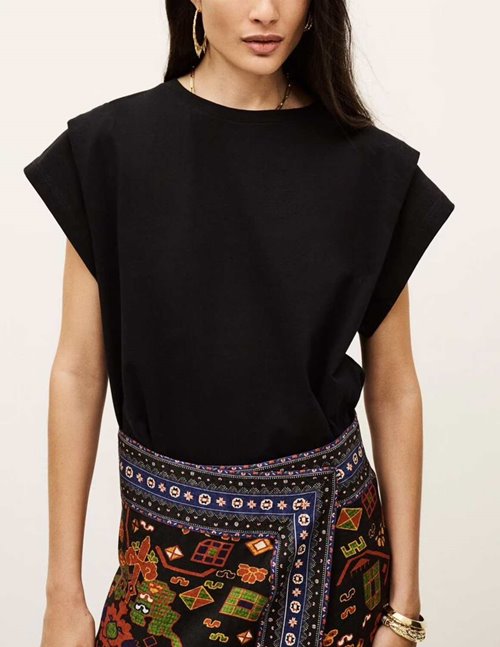 ba&sh Pio tee - black