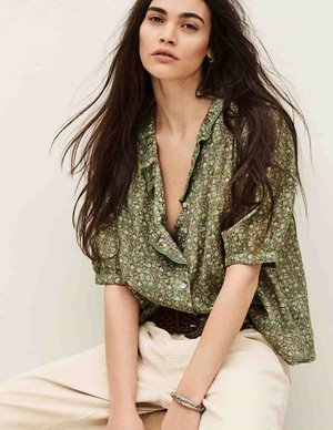 ba&sh physalys top - green detail