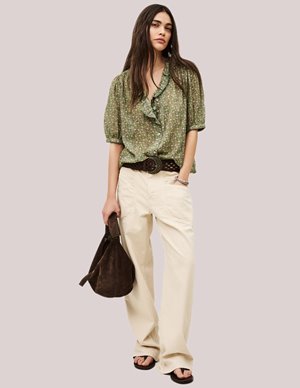 ba&sh physalys top - green back