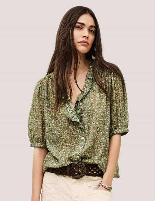 ba&sh physalys top - green