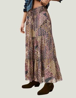 ba&sh pitsy skirt - rose side