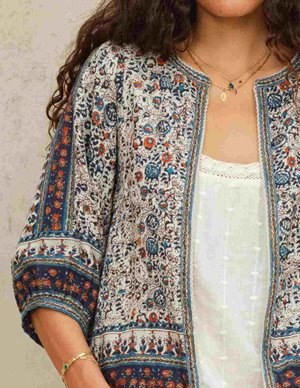 MABE Cass Jacket in Indigo side