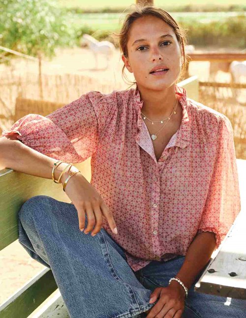 M.A.B.E APPAREL Cassia top - pink