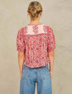 M.A.B.E APPAREL della print top - red model
