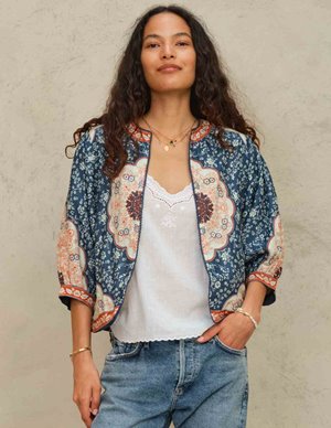 M.A.B.E APPAREL ursa jacket - indigo back