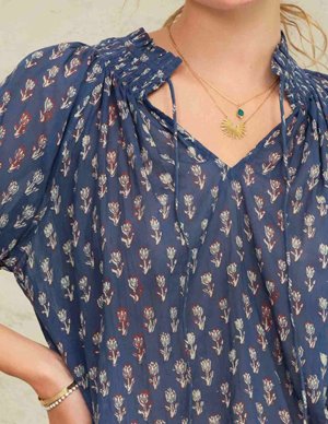 M.A.B.E APPAREL ari top - indigo side