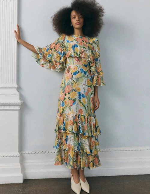 Queens of Archive Eleanor dress - garden