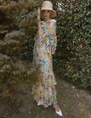 Queens of Archive eleanor dress - garden detail