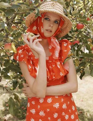 Queens of Archive olivia dress - red side
