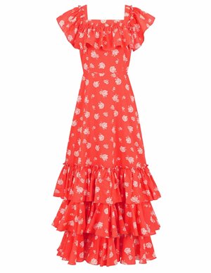 Queens of Archive olivia dress - red back