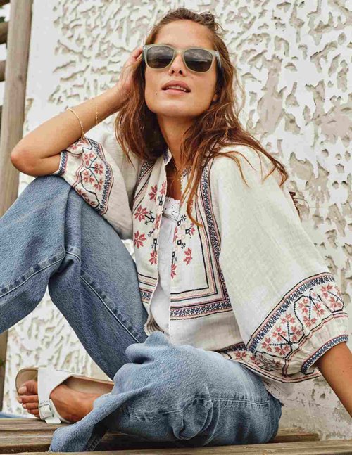 M.A.B.E APPAREL Calista jacket - ecru