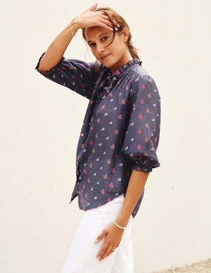 M.A.B.E APPAREL auden top - navy back