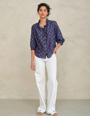 M.A.B.E APPAREL auden top - navy detail