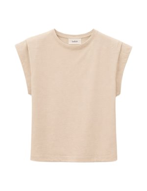 ba&sh pio tee - beige back