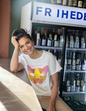 Lollys Laundry romall tee - white side
