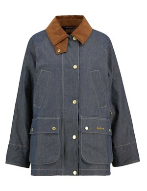 Barbour asker coat - indigo back