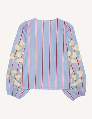 Sissel Edelbo elisabeth top - bluebell stripe detail