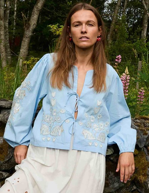 Sissel Edelbo Maggan top - blue