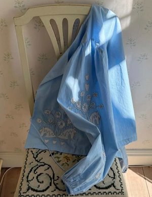 Sissel Edelbo maggan top - blue side