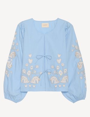 Sissel Edelbo maggan top - blue back