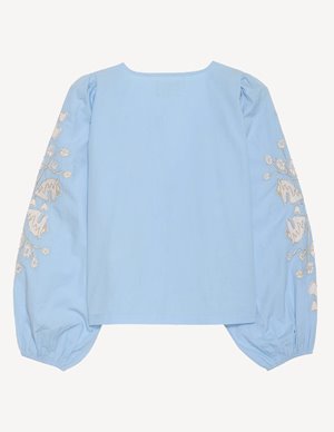 Sissel Edelbo maggan top - blue detail
