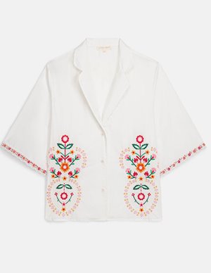 Louise Misha emilius shirt - ivory back