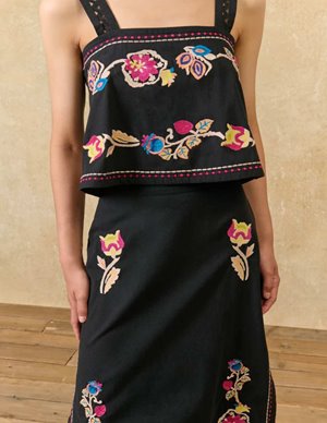 Louise Misha phaedra top - black side