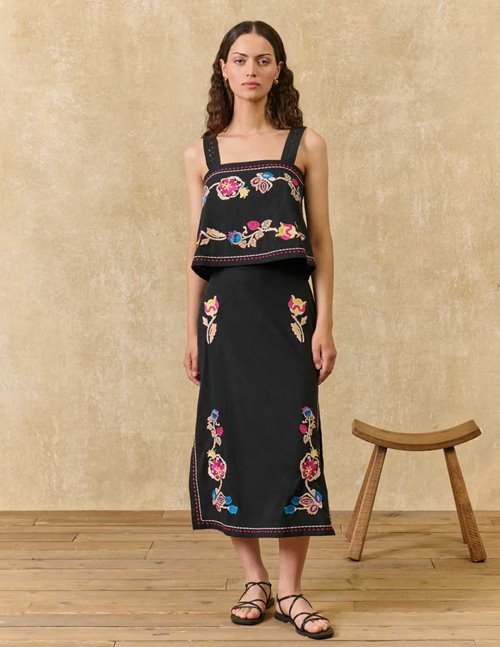 Louise Misha amarante skirt - black