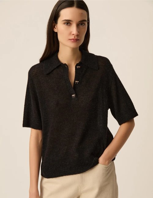 Des Petits Hauts cowboy jumper - black