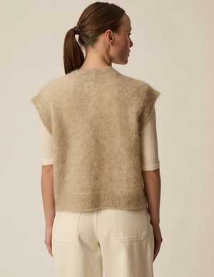 Des Petits Hauts alibaba cardigan - latte detail
