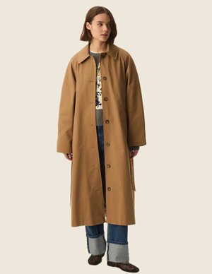 Des Petits Hauts yvette coat - brown side