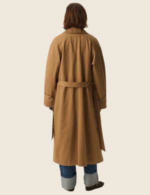 Des Petits Hauts yvette coat - brown detail