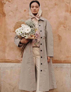 Des Petits Hauts ysabel coat - check