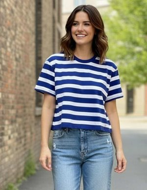 Des Petits Hauts filma tee - blue model