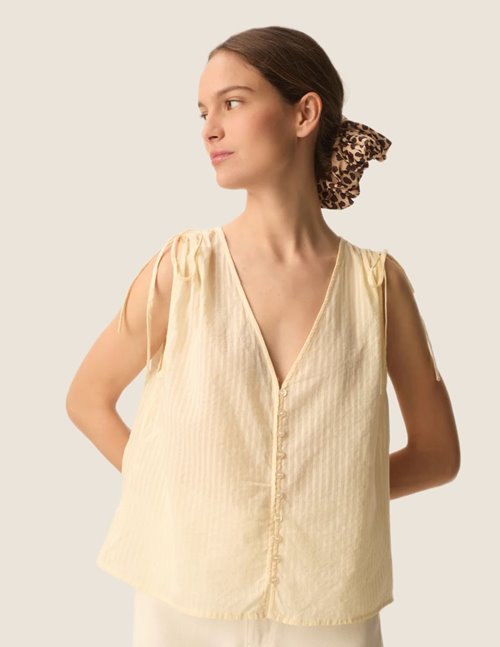 Des Petits Hauts Santas top - yellow